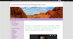 Desktop Screenshot of chezmariechristine.blog4ever.com