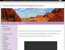 Tablet Screenshot of chezmariechristine.blog4ever.com