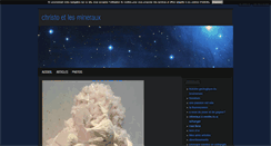 Desktop Screenshot of christoetlesmineraux.blog4ever.com