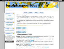 Tablet Screenshot of lesalphaspourtous.blog4ever.com