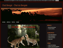 Tablet Screenshot of chatbengal-chatdubengale.blog4ever.com