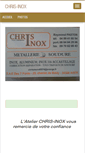 Mobile Screenshot of chrisinox-soudure-tig.blog4ever.com