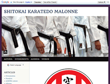 Tablet Screenshot of karate-malonne.blog4ever.com