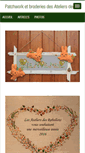 Mobile Screenshot of patchwork-broderies-ateliersdesraboliots.blog4ever.com