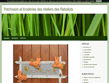 Tablet Screenshot of patchwork-broderies-ateliersdesraboliots.blog4ever.com