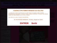 Tablet Screenshot of carla-femme-chaude.blog4ever.com