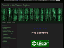 Tablet Screenshot of mondialteamsensasbelgium.blog4ever.com