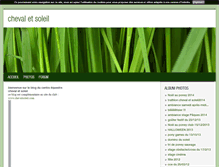 Tablet Screenshot of chevalsoleil.blog4ever.com