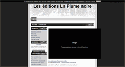Desktop Screenshot of editionlaplumenoire.blog4ever.com