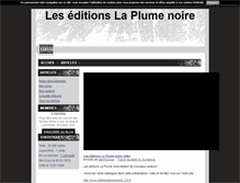 Tablet Screenshot of editionlaplumenoire.blog4ever.com