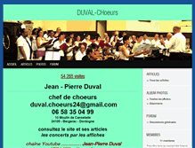 Tablet Screenshot of duval-choeurs.blog4ever.com