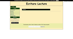 Desktop Screenshot of ecriture-lecture.blog4ever.com