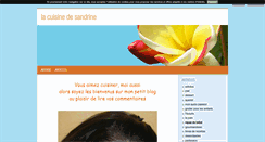 Desktop Screenshot of lacuisinedesandrine.blog4ever.com