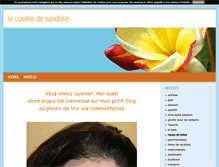 Tablet Screenshot of lacuisinedesandrine.blog4ever.com