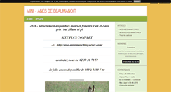 Desktop Screenshot of minianebeaumanoir.blog4ever.com