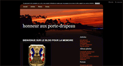 Desktop Screenshot of hommageauxportedrapeau.blog4ever.com