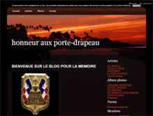 Tablet Screenshot of hommageauxportedrapeau.blog4ever.com