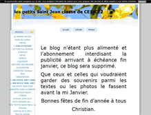 Tablet Screenshot of lespetitsaintjean.blog4ever.com