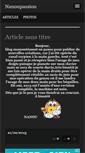 Mobile Screenshot of nanoupassion.blog4ever.com